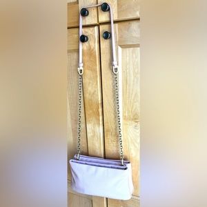 VTG Ann Taylor NONE Peach
Pebble Leather Crossbody Purse
Clutch #57421